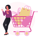 پیش‌نمایش فایل woman-looking-sale-offer-13748829 از پک فروش و تخفیف‌های ویژه