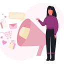پیش‌نمایش فایل woman-presenting-market-promotion-13748831 از پک فروش و تخفیف‌های ویژه