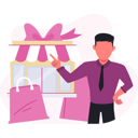 پیش‌نمایش فایل businessman-pointing-online-shopping-13748779 از پک فروش و تخفیف‌های ویژه