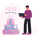 پیش‌نمایش فایل man-checking-new-year-special-offers-13748775 از پک فروش و تخفیف‌های ویژه