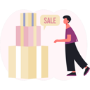 پیش‌نمایش فایل man-happy-with-shopping-boxes-13748769 از پک فروش و تخفیف‌های ویژه