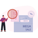 پیش‌نمایش فایل man-searching-online-mega-sale-13748774 از پک فروش و تخفیف‌های ویژه