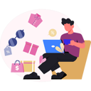 پیش‌نمایش فایل man-working-about-promotion-shopping-13748784 از پک فروش و تخفیف‌های ویژه