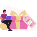 پیش‌نمایش فایل man-working-on-discount-coupon-13748797 از پک فروش و تخفیف‌های ویژه