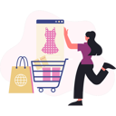 پیش‌نمایش فایل woman-doing-online-season-sale-13748788 از پک فروش و تخفیف‌های ویژه
