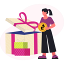 پیش‌نمایش فایل woman-holding-dollar-coin-13748807 از پک فروش و تخفیف‌های ویژه