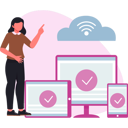 پیش‌نمایش فایل girl-pointing-cloud-data-13784881 از پک خدمات وب