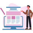 پیش‌نمایش فایل male-web-developer-working-on-web-development-13749136 از پک خدمات وب