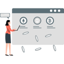 پیش‌نمایش فایل girl-presenting-crypto-currency-on-webpage-13618933 از پک ان‌اف‌تی (توکن غیرمثلی)