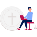 پیش‌نمایش فایل man-is-using-laptop-14326576 از پک کلیسا