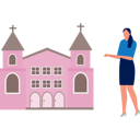 پیش‌نمایش فایل woman-is-pointing-cathedral-building-14326602 از پک کلیسا