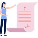 پیش‌نمایش فایل woman-is-presenting-certificate-14326608 از پک کلیسا