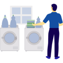 پیش‌نمایش فایل man-checking-washed-clothes-14326960 از پک ماشین لباس‌شویی