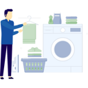 پیش‌نمایش فایل man-is-arranging-wash-clothes-in-basket-14326955 از پک ماشین لباس‌شویی