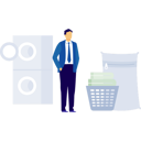 پیش‌نمایش فایل man-is-looking-at-wash-clothes-14326980 از پک ماشین لباس‌شویی