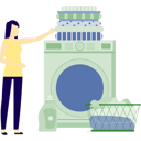 پیش‌نمایش فایل woman-carrying-clothes-for-cleaning-14326956 از پک ماشین لباس‌شویی