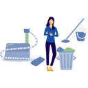 پیش‌نمایش فایل woman-cleaning-floor-with-vacuum-cleaner-14326971 از پک ماشین لباس‌شویی