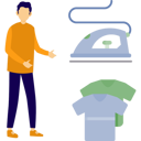 پیش‌نمایش فایل woman-doing-iron-clothes-14326935 از پک ماشین لباس‌شویی
