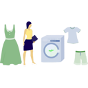 پیش‌نمایش فایل woman-dry-the-laundry-14326972 از پک ماشین لباس‌شویی