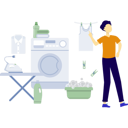 پیش‌نمایش فایل man-drying-the-laundry-14327001 از پک ماشین لباس‌شویی