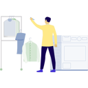 پیش‌نمایش فایل man-hanging-clothes-on-rack-14327025 از پک ماشین لباس‌شویی