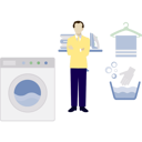 پیش‌نمایش فایل man-is-presenting-laundry-services-14327006 از پک ماشین لباس‌شویی