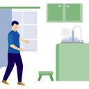 پیش‌نمایش فایل man-is-showing-laundry-room-14326995 از پک ماشین لباس‌شویی