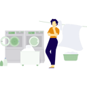 پیش‌نمایش فایل man-is-thinking-about-hand-sewing-cloth-14327018 از پک ماشین لباس‌شویی