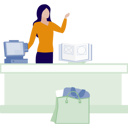 پیش‌نمایش فایل woman-employee-working-on-checking-counter-14327020 از پک ماشین لباس‌شویی
