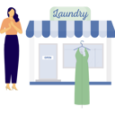 پیش‌نمایش فایل woman-is-happy-to-see-dress-in-online-laundry-14326990 از پک ماشین لباس‌شویی