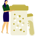 پیش‌نمایش فایل girl-pointing-medicine-jar-14327166 از پک روز جهانی ایدز