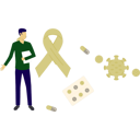 پیش‌نمایش فایل man-looking-aids-ribbon-14327190 از پک روز جهانی ایدز