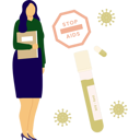 پیش‌نمایش فایل female-showing-stop-aids-board-14327141 از پک روز جهانی ایدز
