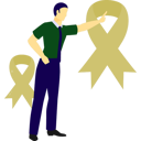 پیش‌نمایش فایل man-pointing-aids-day-ribbon-14327115 از پک روز جهانی ایدز