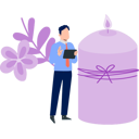 پیش‌نمایش فایل businessman-discussing-about-cosmetology-candle-13010358 از پک زیبایی‌شناسی / آرایشی