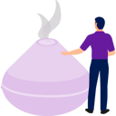 پیش‌نمایش فایل man-pointing-at-perfume-bottle-13010363 از پک زیبایی‌شناسی / آرایشی