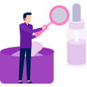پیش‌نمایش فایل man-searching-serum-bottle-by-magnifying-glass-13010359 از پک زیبایی‌شناسی / آرایشی