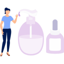 پیش‌نمایش فایل woman-explaining-different-body-cream-13010353 از پک زیبایی‌شناسی / آرایشی