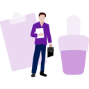 پیش‌نمایش فایل businessman-presenting-spray-bottle-13010401 از پک زیبایی‌شناسی / آرایشی