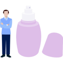 پیش‌نمایش فایل businessman-standing-near-spray-bottle-13010402 از پک زیبایی‌شناسی / آرایشی