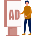پیش‌نمایش فایل the-boy-is-doing-marketing-ad-advertisement-12860438 از پک تابلوهای تبلیغاتی