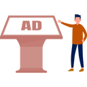 پیش‌نمایش فایل the-boy-is-explaining-ad-board-12860452 از پک تابلوهای تبلیغاتی