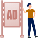 پیش‌نمایش فایل the-boy-is-standing-near-ad-board-12860473 از پک تابلوهای تبلیغاتی