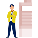 پیش‌نمایش فایل the-boy-is-standing-near-real-state-building-12860477 از پک تابلوهای تبلیغاتی