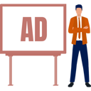 پیش‌نمایش فایل the-business-man-is-standing-near-ad-board-12860444 از پک تابلوهای تبلیغاتی