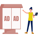 پیش‌نمایش فایل the-girl-is-explaining-ad-board-12860440 از پک تابلوهای تبلیغاتی