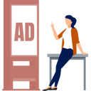 پیش‌نمایش فایل the-girl-is-pointing-bill-board-marketing-12860450 از پک تابلوهای تبلیغاتی