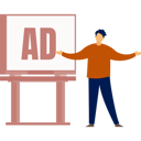 پیش‌نمایش فایل the-man-happy-with-business-advertisement-board-12860443 از پک تابلوهای تبلیغاتی