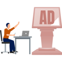 پیش‌نمایش فایل the-man-is-checking-ad-board-in-laptop-12860463 از پک تابلوهای تبلیغاتی