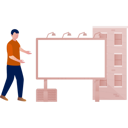 پیش‌نمایش فایل the-man-is-explaining-publishing-bill-board-12860495 از پک تابلوهای تبلیغاتی